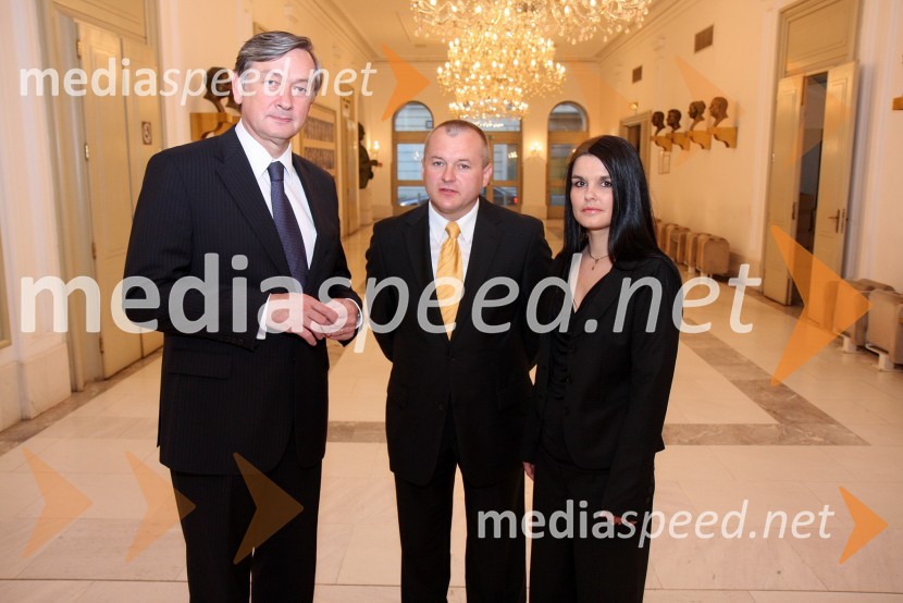 Dr. Danilo Türk, predsednik Republike Slovenije, Franc Kangler, župan Maribora ter soproga TanjaUstavimo nasilje, dobrodelna gala prireditev