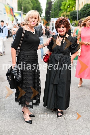  Edita Benko Toplak;  Zdenka  Kahne, lastnica Kozmetične hiše KahneOdprtje 72. Ljubljana festivala s tradicionalnim gala koncertom Poletna noč