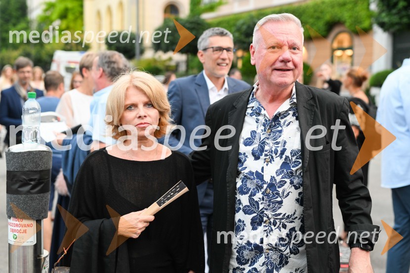  Natalija Ravter;  Staš Ravter, direktor SNG Opera in balet LjubljanaOdprtje 72. Ljubljana festivala s tradicionalnim gala koncertom Poletna noč