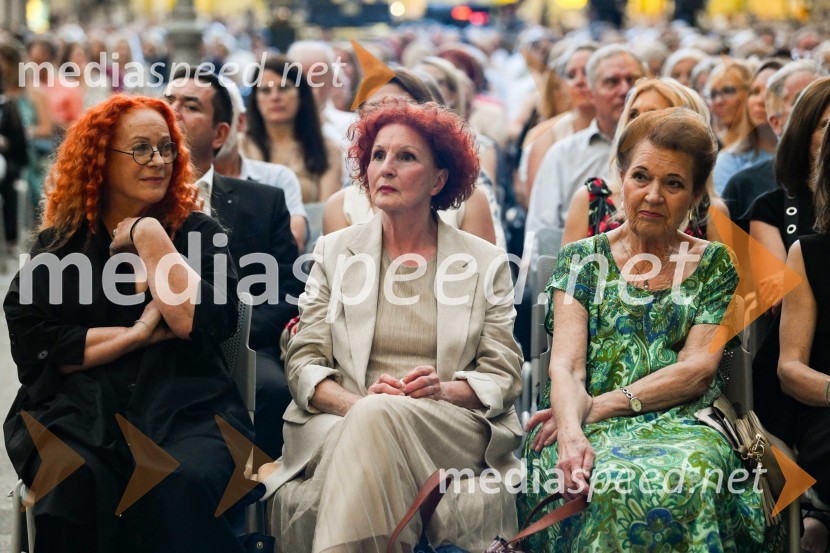  Neca Falk, pevka;  Ditka Haberl, pevka;  Elza Budau, slovenska tekstopiska, pesnica in pisateljicaOdprtje 72. Ljubljana festivala s tradicionalnim gala koncertom Poletna noč