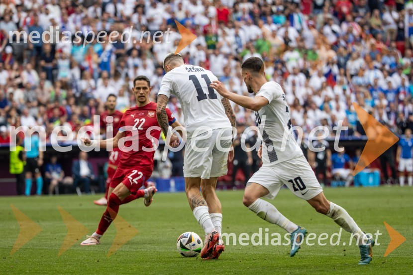  Saša Lukić, nogometaš, Srbija;  Benjamin Šeško, nogometaš;  Timi Max Elšnik, nogometašSlovenci po golu v 96. minuti ostali brez zmage