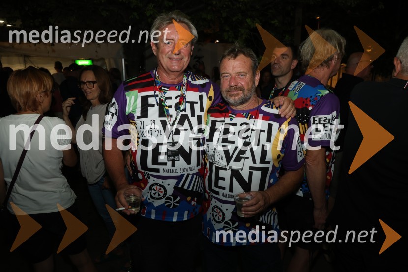  Vladimir  Rukavina Gogo, direktor Narodnega doma Maribor ter direktor Festivala Lent ;  Andrej Borko, pomočnik direktorja Narodnega doma MariborMagnifico in veliki disko šlager orkester, Lent 2024