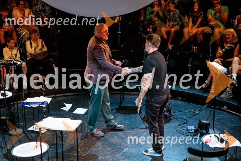  Boštjan Gombač, glasbenik;  ... Neandertalčeva piščal, zakaj potrebujemo glasbo, sploh?, premiera v Cankarjevem domu