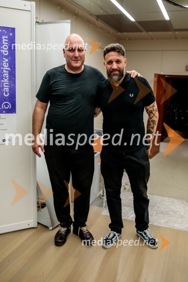  Boštjan Gombač, glasbenik;  Žiga  Gombač, pisatelj in pesnik, avtor stripa CukrarnaNeandertalčeva piščal, zakaj potrebujemo glasbo, sploh?, premiera v Cankarjevem domu