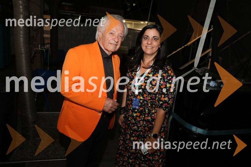  Alfi Nipič, pevec;  Andreja  Kutin Lednik, novinarkaVečer slovenske popevke, Lent 2024