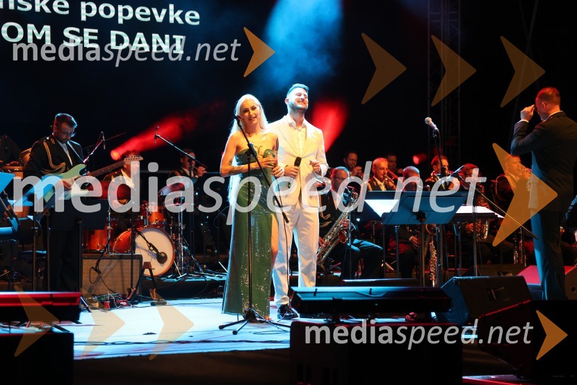  Sara Briški Cirman - Raiven, pevka, harfistka;  Gregor Ravnik, pevecVečer slovenske popevke, Lent 2024