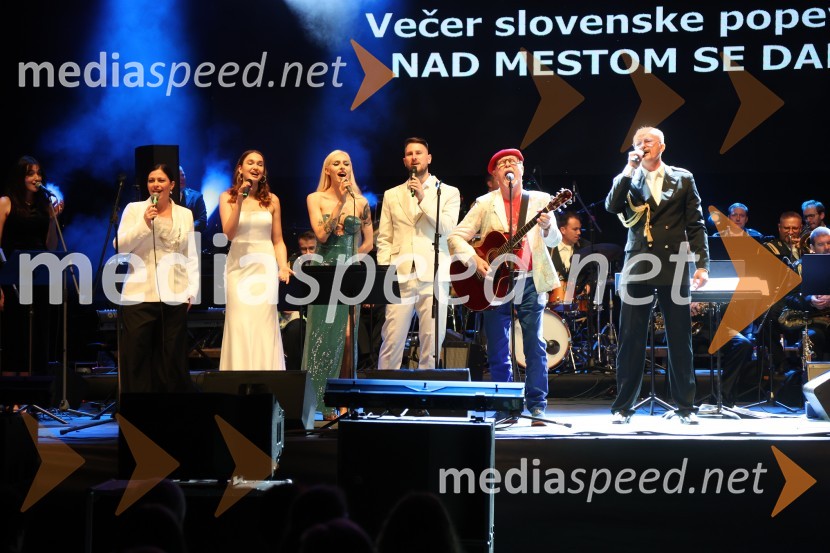  Nuška Drašček, pevka;  Veronika Strnad, pevka;  Sara Briški Cirman - Raiven, pevka, harfistka;  Gregor Ravnik, pevec;  Tomaž Domicelj, glasbenik;  Rudolf Gas, glasbenikVečer slovenske popevke, Lent 2024