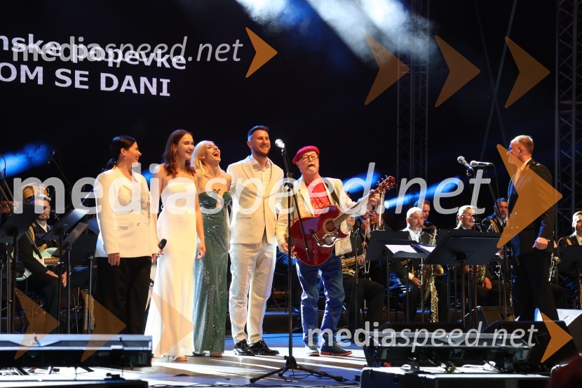  Nuška Drašček, pevka;  Veronika Strnad, pevka;  Sara Briški Cirman - Raiven, pevka, harfistka;  Gregor Ravnik, pevec;  Tomaž Domicelj, glasbenikVečer slovenske popevke, Lent 2024