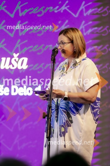  Nataša  Luša, direktorica družbe Delo d.o.o.Kresnika za najboljši roman leta je prejela Anja Mugerli