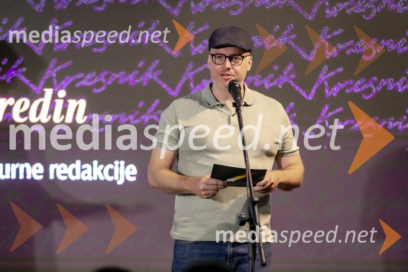 Prof. Dr. Andrej Predin, pisatelj in novinarKresnika za najboljši roman leta je prejela Anja Mugerli