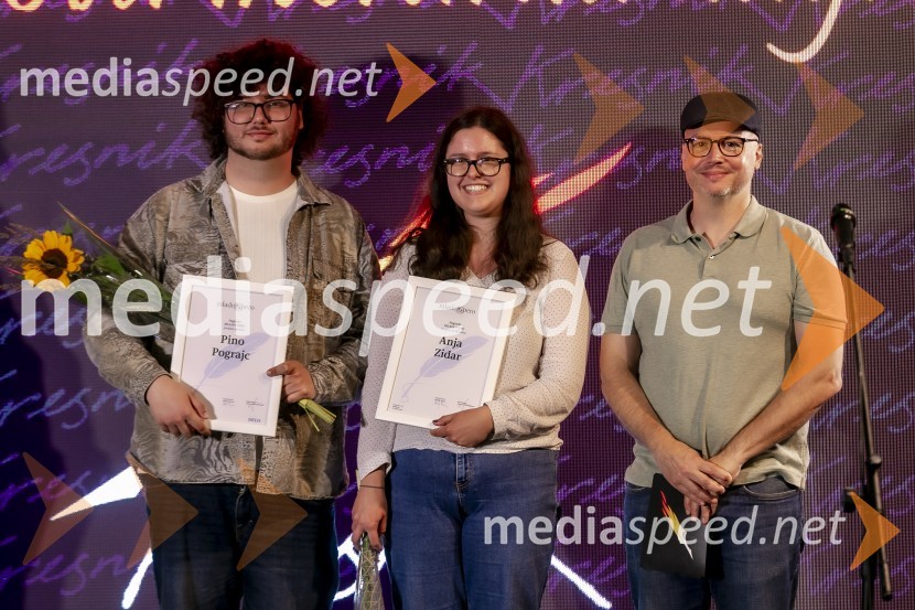  Pino Pograjc;  Anja Zidar; Prof. Dr. Andrej Predin, pisatelj in novinarKresnika za najboljši roman leta je prejela Anja Mugerli