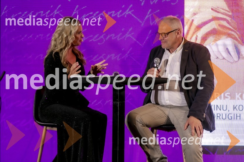  Bernarda Žarn, voditeljica; dr. Boris Kolar, biolog in pisateljKresnika za najboljši roman leta je prejela Anja Mugerli