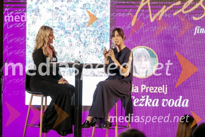  Bernarda Žarn, voditeljica;  Pia Prezelj, pisateljica, prevajalka in novinarkaKresnika za najboljši roman leta je prejela Anja Mugerli