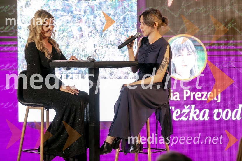  Bernarda Žarn, voditeljica;  Pia Prezelj, pisateljica, prevajalka in novinarkaKresnika za najboljši roman leta je prejela Anja Mugerli