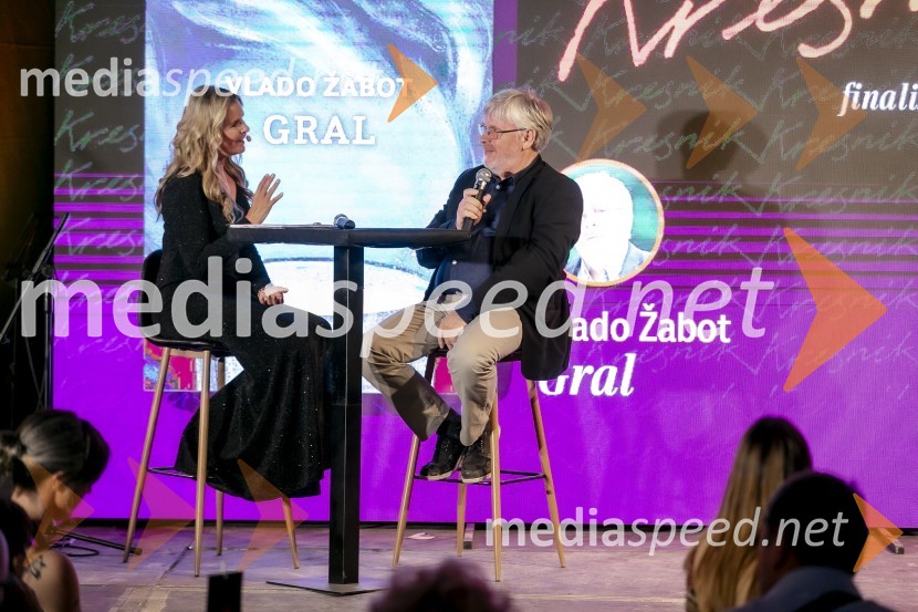  Bernarda Žarn, voditeljica;  Vlado Žabot, pisateljKresnika za najboljši roman leta je prejela Anja Mugerli