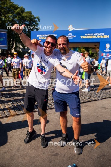  Domen  Mavrič, Agencija AVI;  Goran Srdarev, ZASlovenija gre naprej: Slovenci do točke in uvrstitve v osmino finala EURA 2024