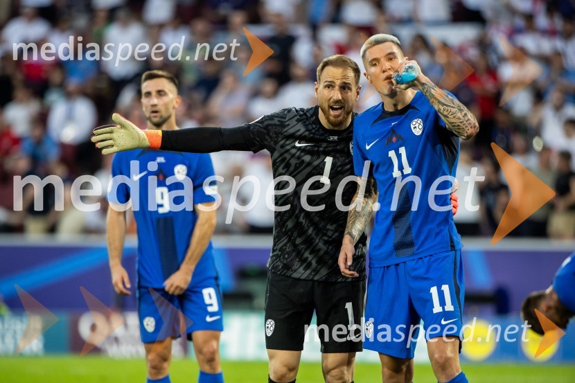 Andraž Šporar, nogometaš;  Jan Oblak, nogometaš;  Benjamin Šeško, nogometašSlovenija gre naprej: Slovenci do točke in uvrstitve v osmino finala EURA 2024