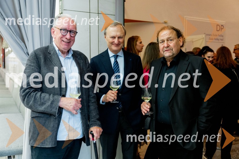  ... ;  Gintautas Kevišas, pianist;  Darko  Brlek, direktor in umetniški vodja, Festival LjubljanaTosca, najznamenitejša opera na 72. Ljubljana Festivalu