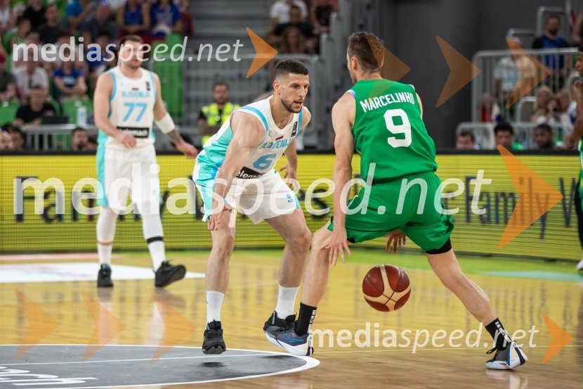  Aleksej  Nikolić, košarkar;  Marcelo Huertas, košarkar, BrazilijaSlovenija na krilih Luke Dončića premagala Brazilijo