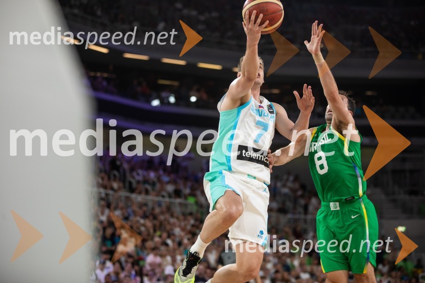  Klemen Prepelič, košarkar;  Vitor Benite, košarkar, BrazilijaSlovenija na krilih Luke Dončića premagala Brazilijo