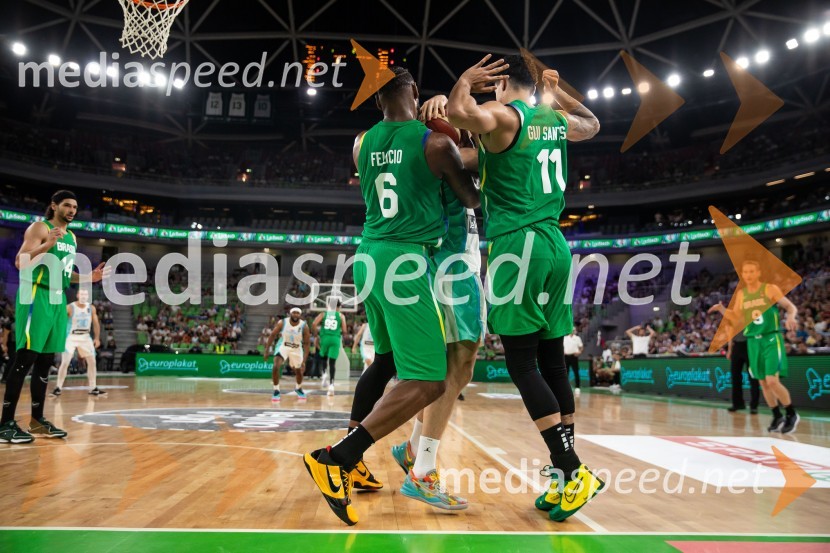  Cristiano Felicio, košarkar, Brazilija;  Gui Santos, košarkar, BrazilijaSlovenija na krilih Luke Dončića premagala Brazilijo