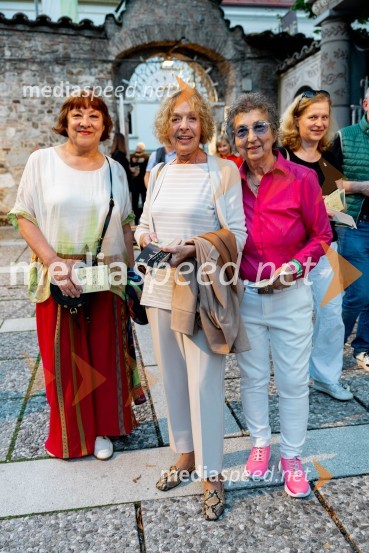  Damjana Černe, igralka;  Milena  Zupančič, igralka;  Dragica Petrovič, režiserka in producentkaRade Šerbedžija na 72. Ljubljana Festivalu