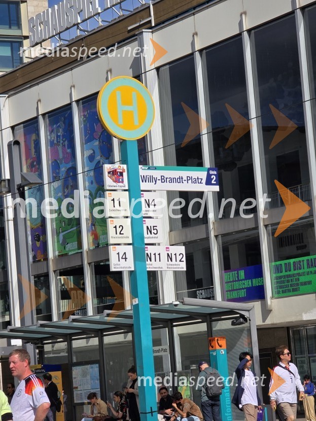 Frankfurt na Majni zavzeli slovenski navijači