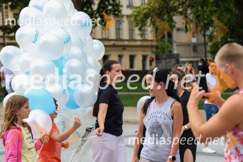 Sprejem naših nogometašev na Kongresnem trgu