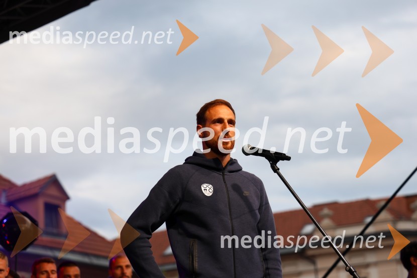  Jan Oblak, nogometašSprejem naših nogometašev na Kongresnem trgu