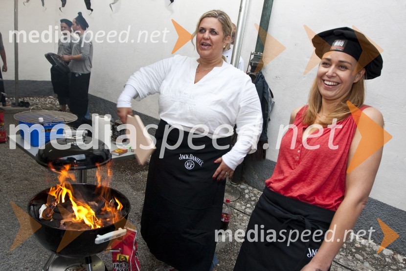 Sandra Bratuša in Andreja Freyer, ekipa StoryJack Daniel's barbecue party