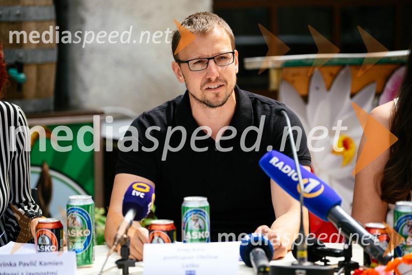  Enej Kirn, podžupan, Občina LaškoNovinarska konferenca pred festivalom Pivo in cvetje Laško