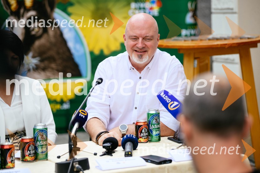  Urban Centa, programski direktor festivala Pivo in cvetje LaškoNovinarska konferenca pred festivalom Pivo in cvetje Laško