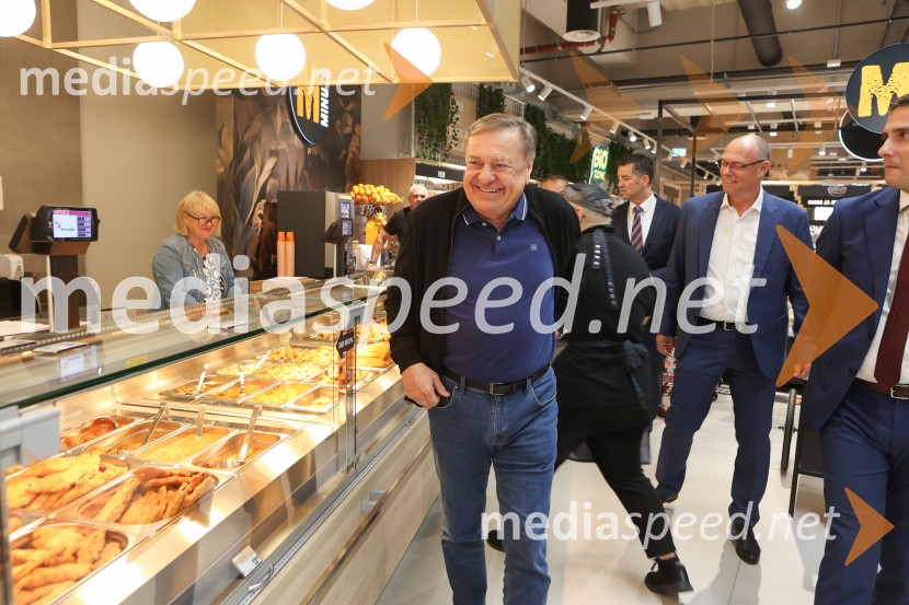  Zoran Janković, župan, Mestna občina Ljubljana;  Samo Gorjup, član uprave, MercatorOtvoritev novega Mercator centra v Kosezah