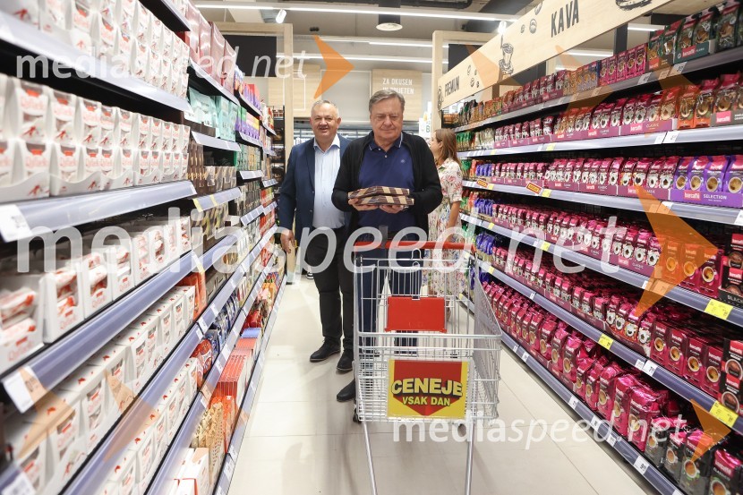  Veljko Tatič, član uprave, Mercator;  Zoran Janković, župan, Mestna občina LjubljanaOtvoritev novega Mercator centra v Kosezah