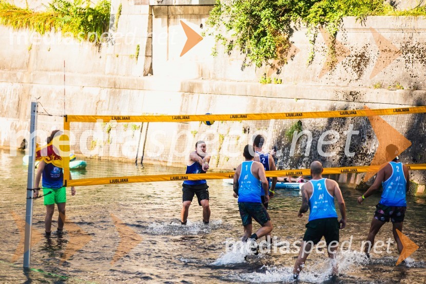 Odbojkarski spektakel na Ljubljanici