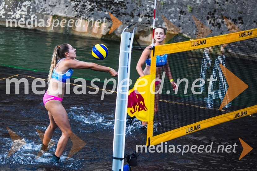 Odbojkarski spektakel na Ljubljanici