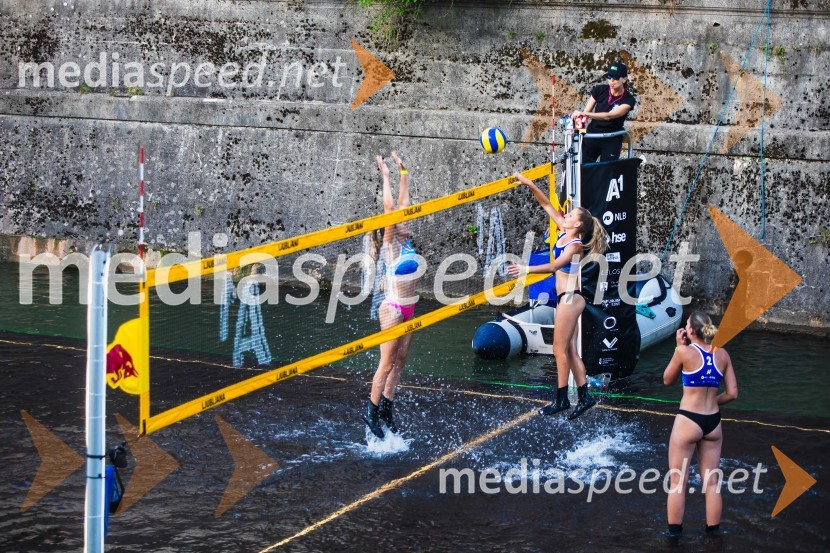 Odbojkarski spektakel na Ljubljanici