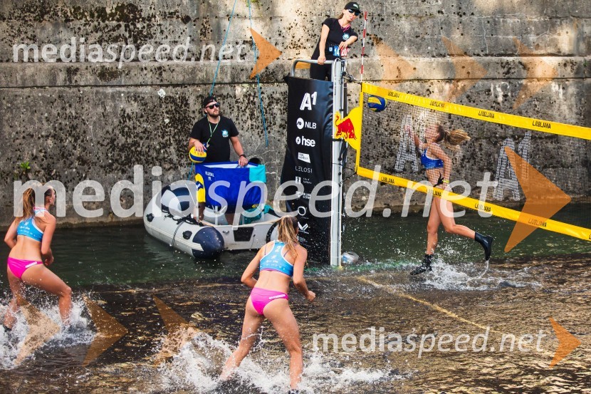 Odbojkarski spektakel na Ljubljanici