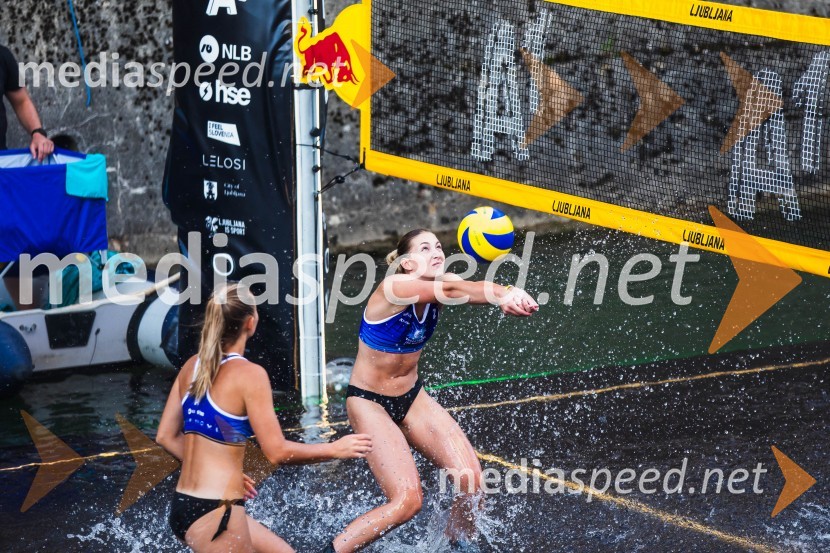 Odbojkarski spektakel na Ljubljanici