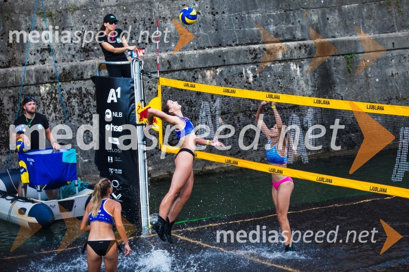 Odbojkarski spektakel na Ljubljanici