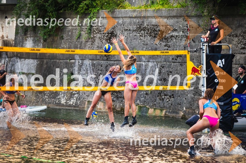 Odbojkarski spektakel na Ljubljanici