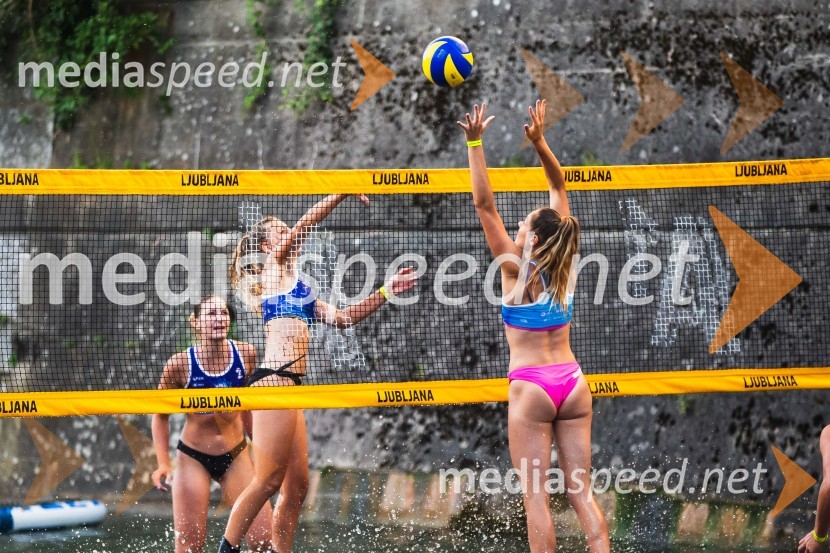 Odbojkarski spektakel na Ljubljanici
