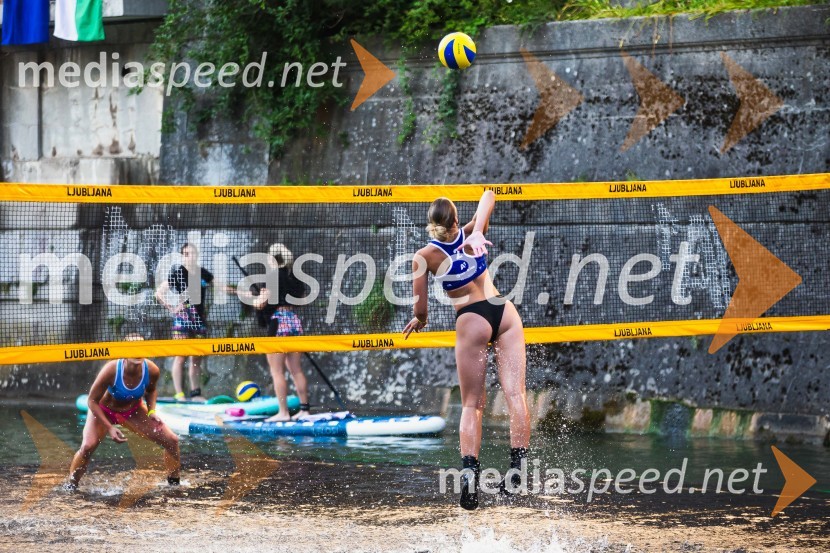 Odbojkarski spektakel na Ljubljanici