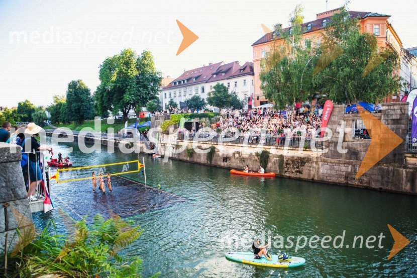 Odbojkarski spektakel na Ljubljanici
