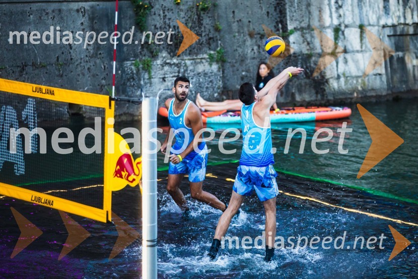 Odbojkarski spektakel na Ljubljanici