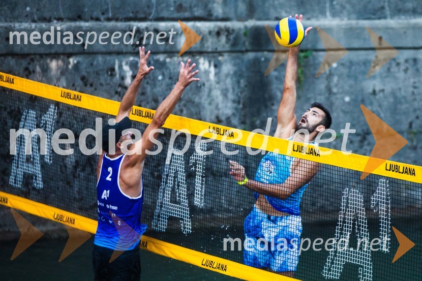 Odbojkarski spektakel na Ljubljanici