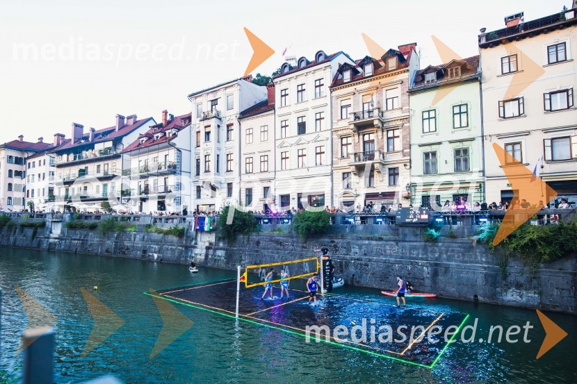 Odbojkarski spektakel na Ljubljanici