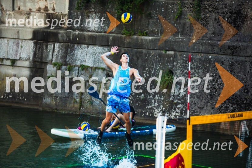 Odbojkarski spektakel na Ljubljanici