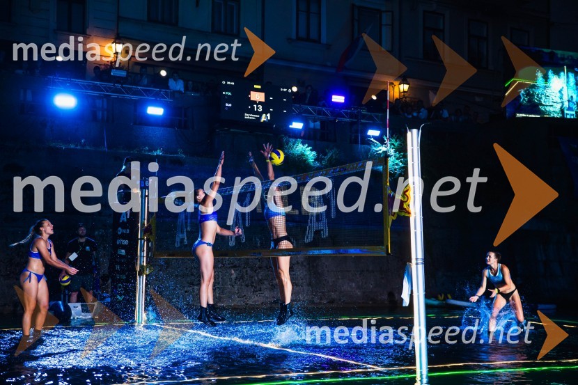 Odbojkarski spektakel na Ljubljanici