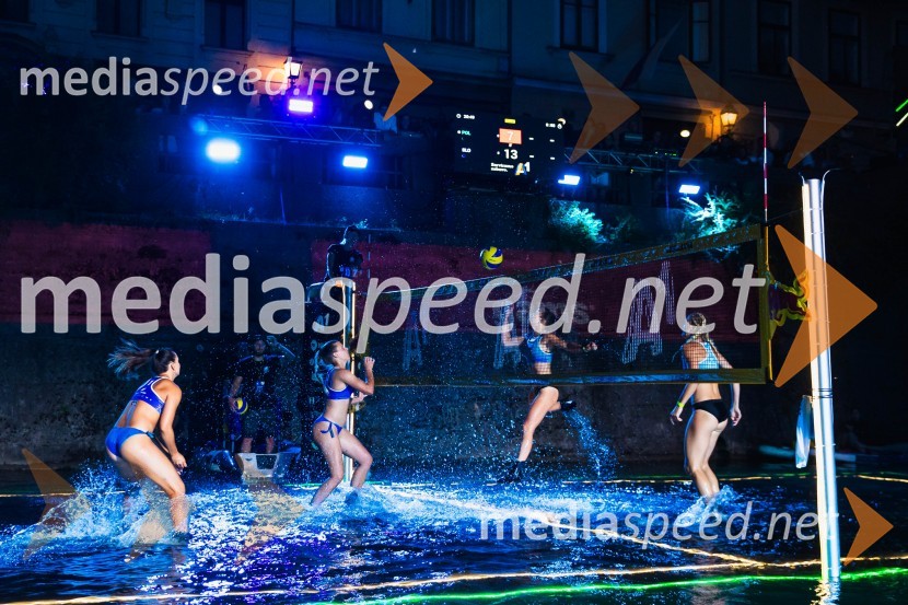 Odbojkarski spektakel na Ljubljanici